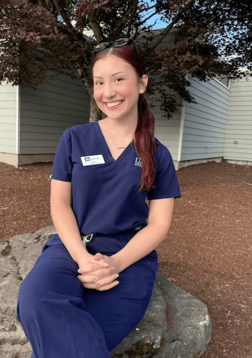 Claire, a Veterinary Technician Assistant at Linwood Animal Clinic.